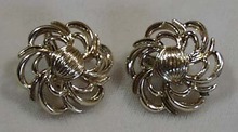 Coro Swirl Design Ear Rings