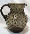 Smoke Color Hobnail Pitcher