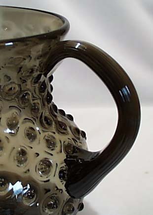 Smoke Color Hobnail Pitcher