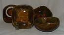 Dryden fruit bowls in yellow/green color, 4