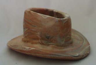 Niloak Pottery cowboy hat/planter