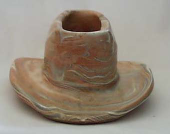 Niloak Pottery cowboy hat/planter