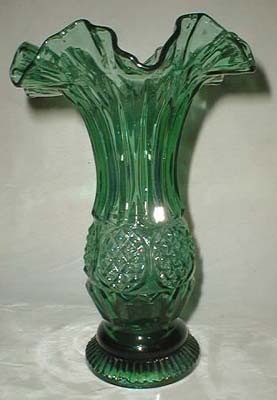 Fenton vase Jamestown blue, late 50's
