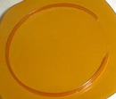 Cambridge amber dresser pair bowls with lids