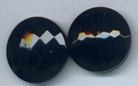Black Glass Honeycomb pattern buttons