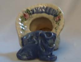 Brayton Laguana Pottery 1943 Unique hat vase.