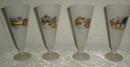 Beer glasses with Chevrolet, Rambler, Oldsmobile and Cadillac