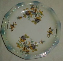 Germany Open Hand Folk Art & Paisley Plate