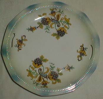 Germany Open Hand Folk Art & Paisley Plate