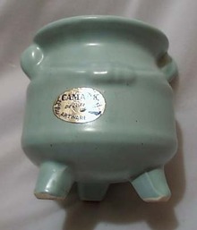 Camark Artware Pottery Vase Blue Green