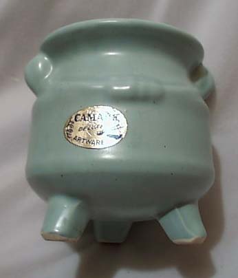 Camark Artware Pottery Vase Blue Green
