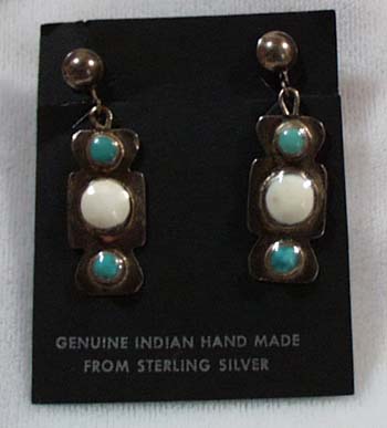 Sterling Silver and Turquoise Earrings