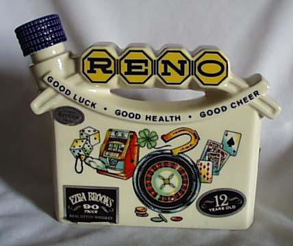 Reno Heritage China Ezra Brooks bottle
