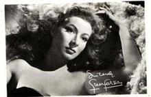Photo of Greer Garson, studio signed autograph on front