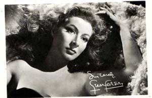 Photo of Greer Garson, studio signed autograph on front