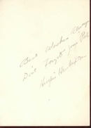 Photo & Autograph Hughie Hendrixson