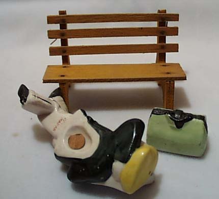 Man Sleeps On Park Bench Salt & Pepper Set