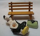 Man Sleeps On Park Bench Salt & Pepper Set