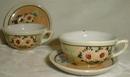 Miniature Child's Iridized Cups & Saucers