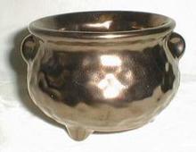 Copper luster pottery planter , wonderful pot