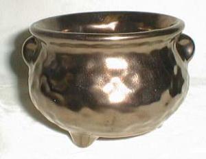 Copper luster pottery planter , wonderful pot