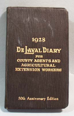 1928 DeLaval Diary for County Agents