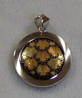 Etched Brass Pendant