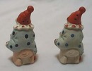 Clowns ride pigs ceramic s & p shakers Old!