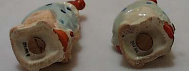 Clowns ride pigs ceramic s & p shakers Old!