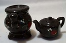Old Stove & Tea Kettle S & P Shaker Set