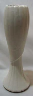 Brush Drape Vase Milk White Glaze