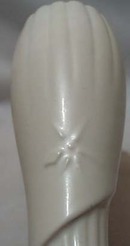 Brush Drape Vase Milk White Glaze