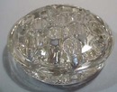 Large Crystal Clear Flower Frog Unmarked