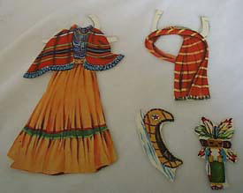 Hopi Indian paper dolls & clothes