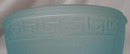 Blue Satin Glass Bowl with Lid