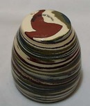 Dessert Sands Pot Blue/green/ brown Swirl