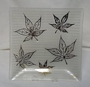 Pair of FRED PRESS pressed glass trays