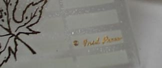 Pair of FRED PRESS pressed glass trays