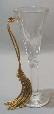 Gorham crystal cordial ornament with eh 2000