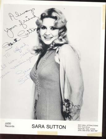 Sara Sutton Picture Real Autograph