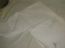 Hand Embroidered Tablecloth Cover or Holder