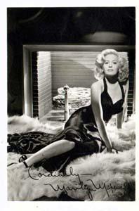 Photo of Marilyn Maxewell, autograph states: