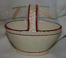 Czech Lusterware basket pearlized