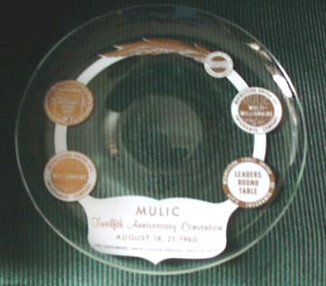 Mulic 12 anniversary convention plate