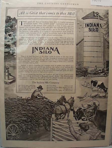 Indiana Silo Ad 1914 from Country Gentleman