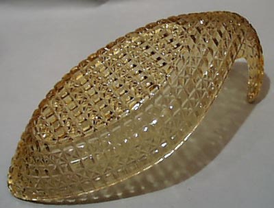 Pattern Glass Dish Fish Shaped