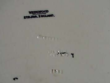 Wedgwood Eturia Greek scene black/white plate