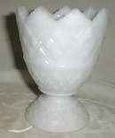E.O. Brody Co. star vase in white milk glass
