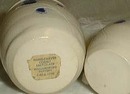 Williamsburg Pottery mini pitcher & crock