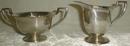 T&T #46 Creamer & Sugar, silverplated